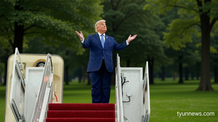 Trump unveils Qatari-donated 747 that will serve as Air Force One