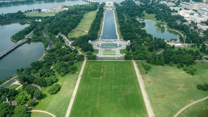 Giant ’86 47′ found marked in the grass on the National Mall