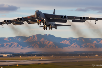 Air Force B-52 bomber crashes shortly after takeoff at Edwards Air Force Base in California