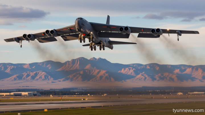Air Force B-52 bomber crashes shortly after takeoff at Edwards Air Force Base in California