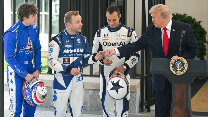 Trump hosts IndyCar drivers at White House ahead of August race on the National Mall