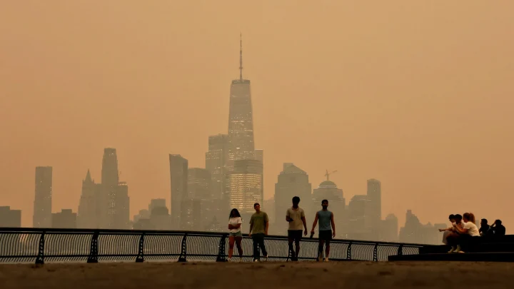 ‘Trees vanished in seconds’: Canadian wildfires spread as smoke prompts air quality alerts in 17 states