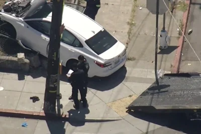 Child driver strikes woman walking dog in crosswalk, critically injuring her: Police
