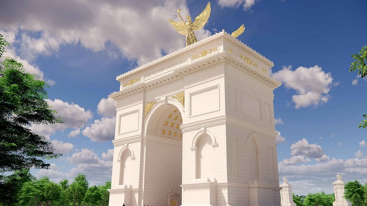 Trump’s controversial triumphal arch will have ‘adverse effects’ on landscape, administration acknowledges