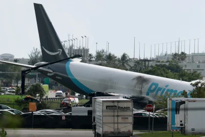 Cargo plane overruns runway at Miami International Airport, FAA says